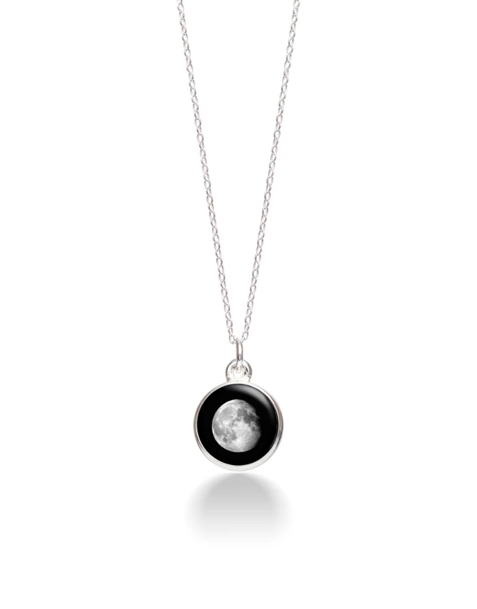 Moon Phase Necklace Waning Gibbous-7D