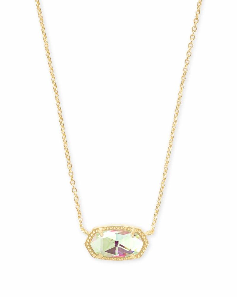 Elisa Necklace Dichroic Glass Gold