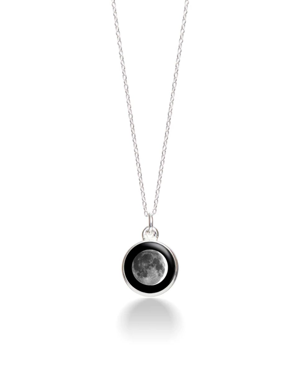 Moon Phase Necklace Waxing Crescent-CA