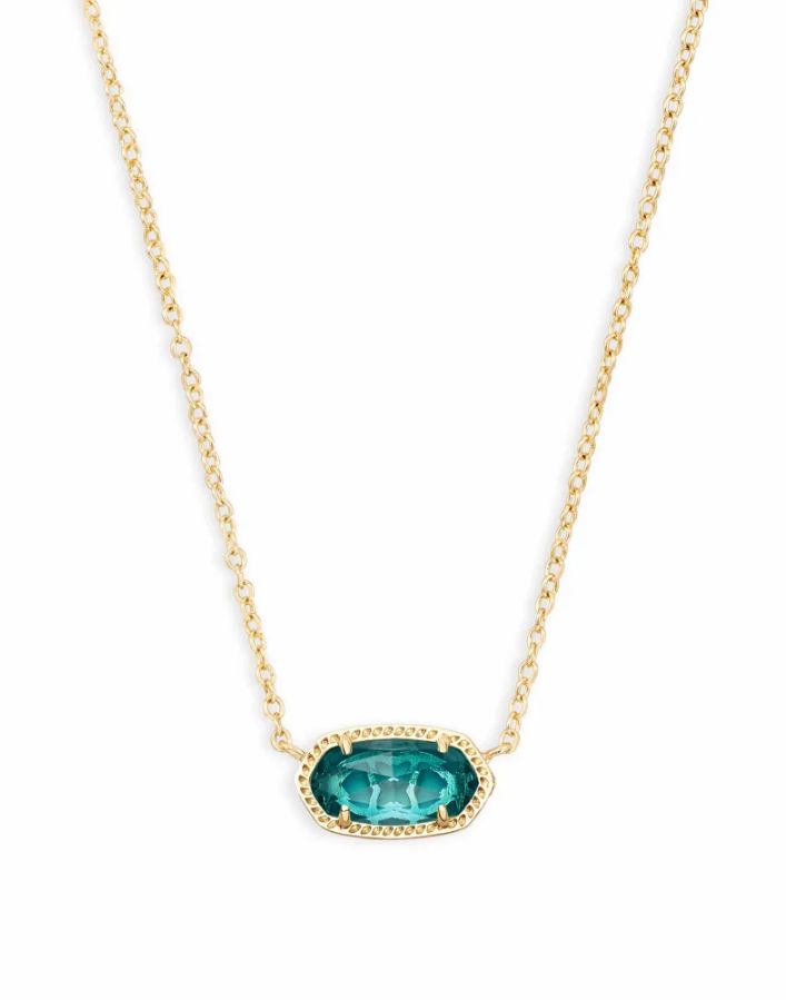 Elisa Necklace London Blue Gold