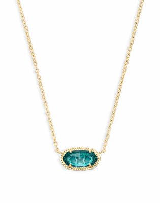 Elisa Necklace London Blue Gold