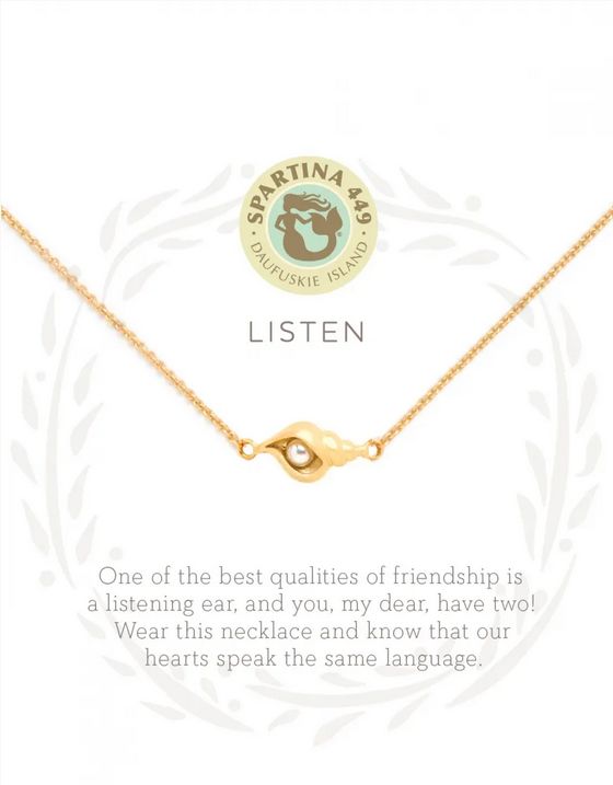 Sea La Vie Necklace Listen/Shell