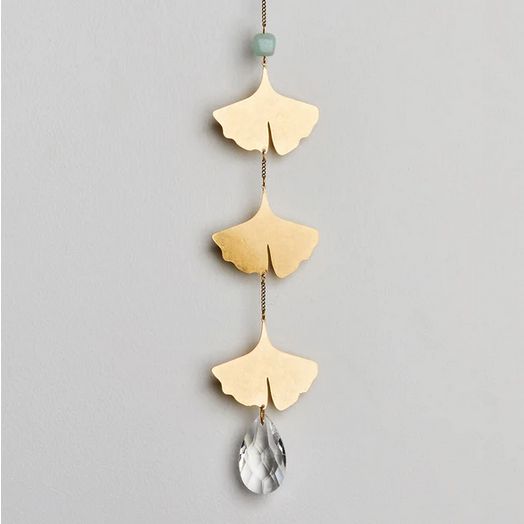 Suncatcher Botanical Leaf/Amazonite