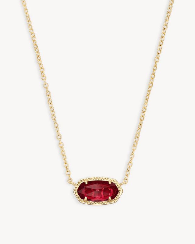 Elisa Necklace Clear Berry Gold