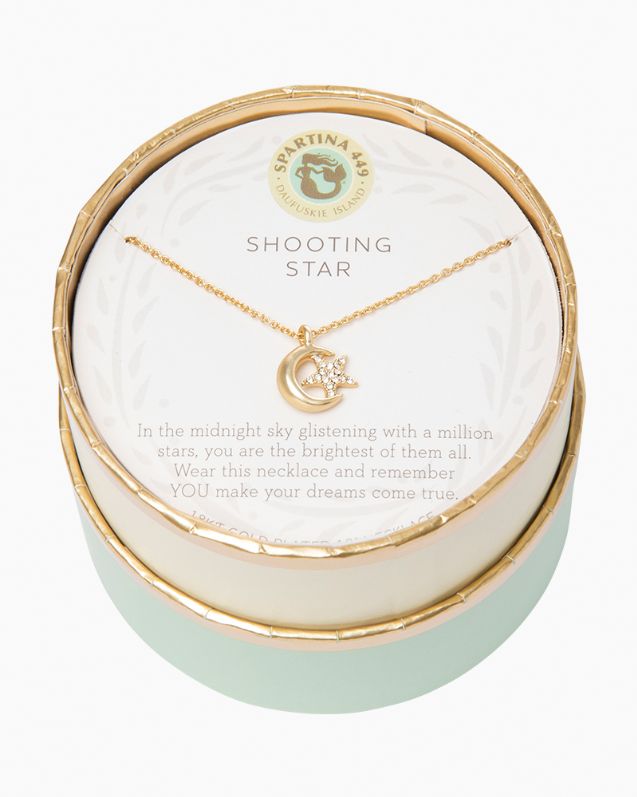 Sea La Vie Necklace Shooting Star/Moon Star Gold