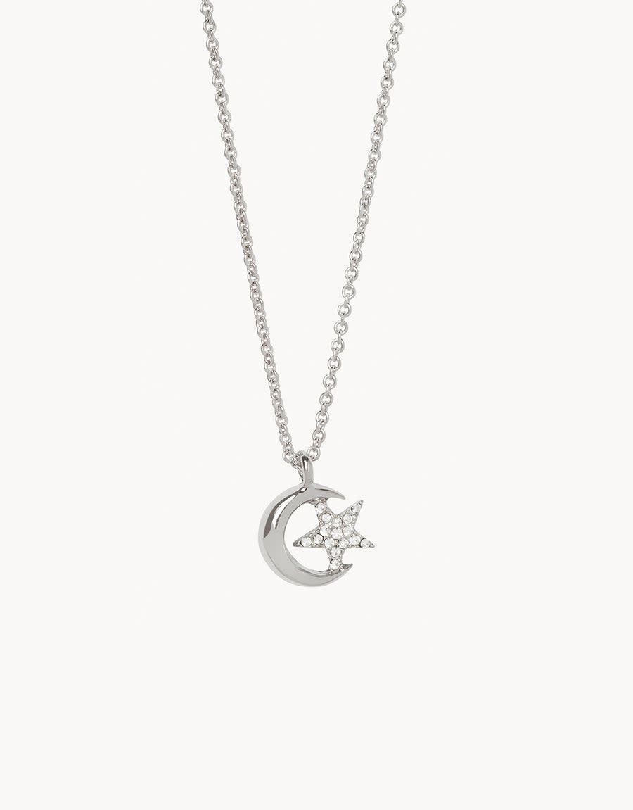 Sea La Vie Necklace Shooting Star/Moon Star Silver