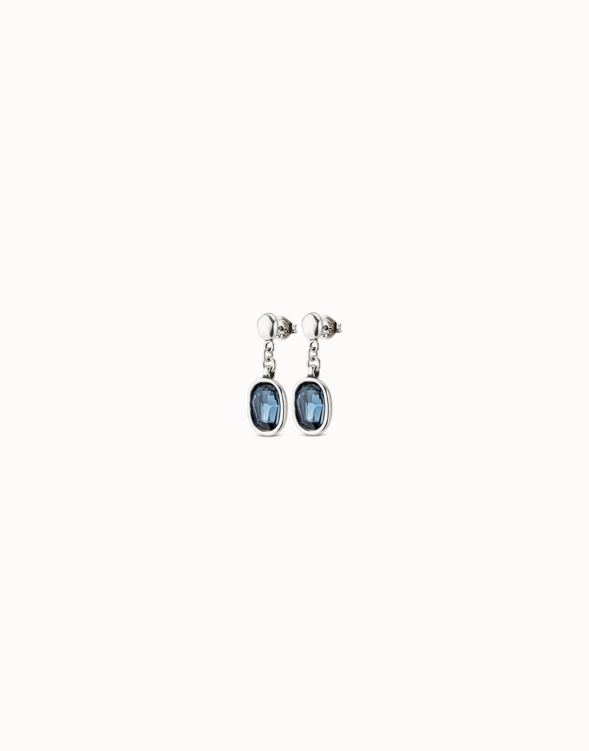 Earrings Light It Up Silver Blue Stong Drop