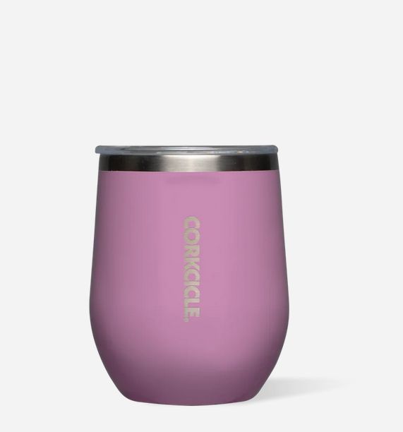 Stemless Wine Gloss Orchid 12 oz