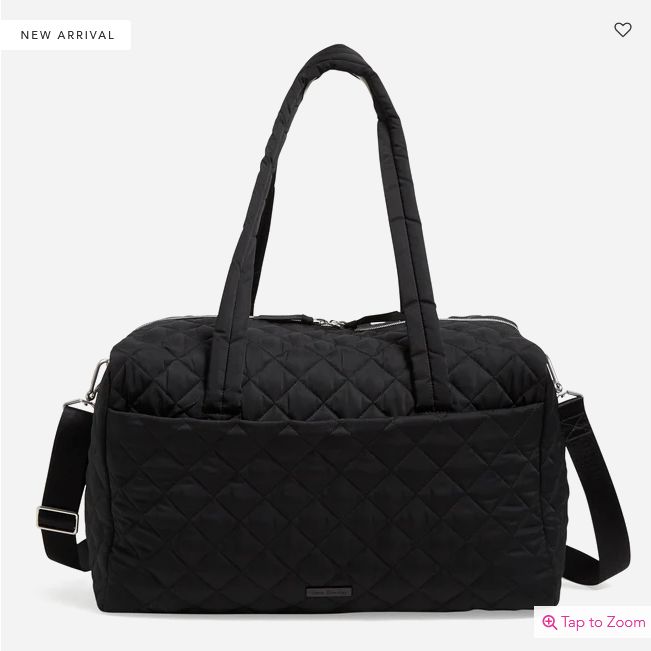 Medium Travel Duffel Performance Twill Black