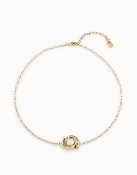Full Pearl Moon Necklace