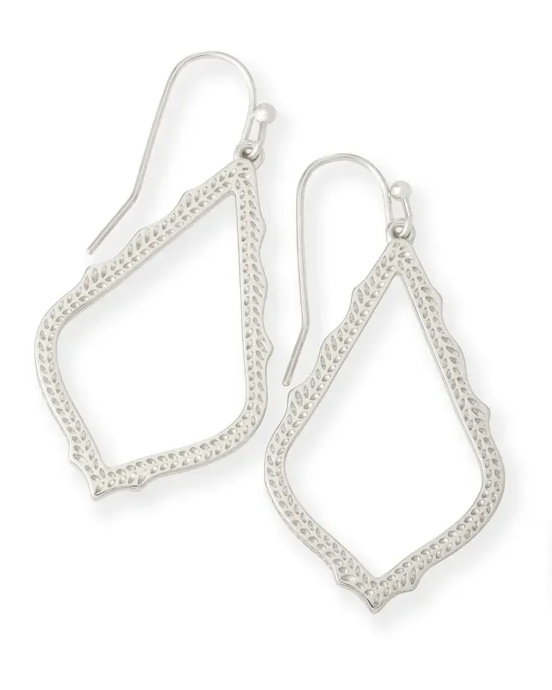 Sophia Earrings Rhodium Metal