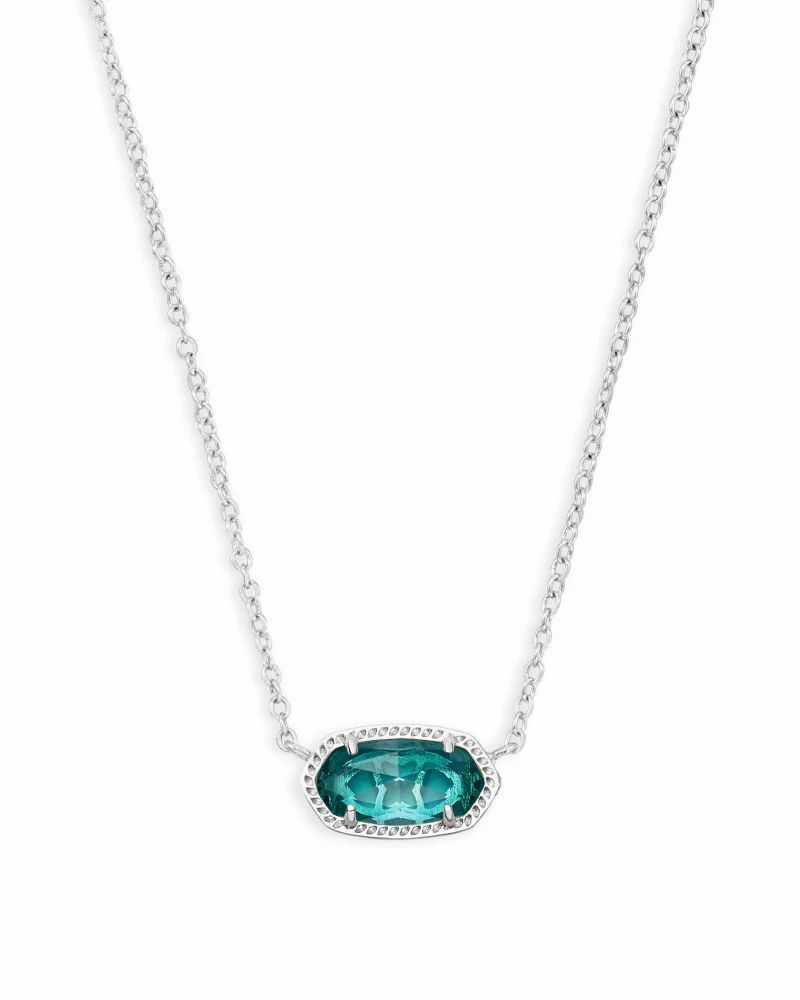 Elisa Necklace London Blue Silver