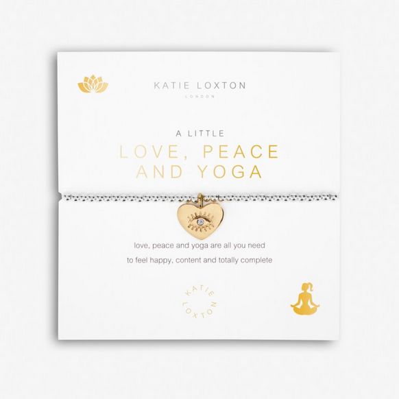 A Little &#39;Love, Peace And Yoga&#39; Bracelet