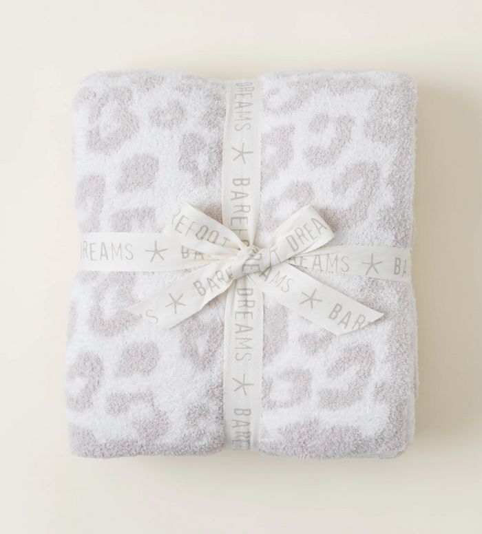 Cozy Chic Barefoot In The Wild Adult Throw Cream/Stone
