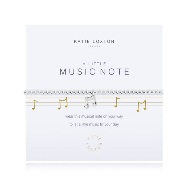 A Little Music Note Bracelet Silver