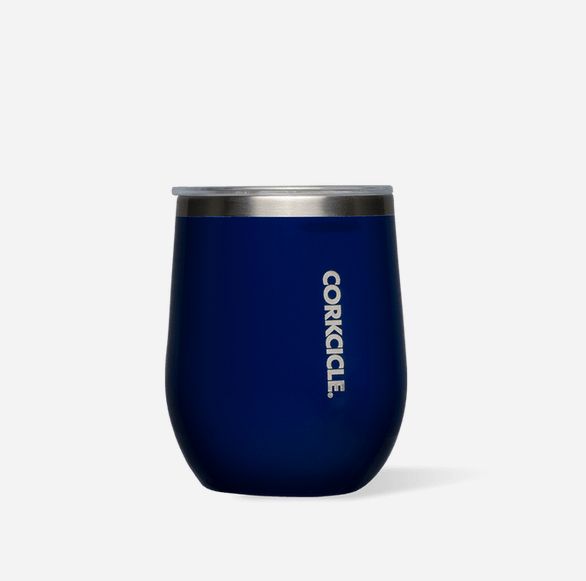 Stemless Wine Gloss Midnight Navy 12 oz
