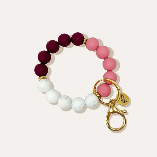 Hands-Free Keychain Wristlet Bashful Berry