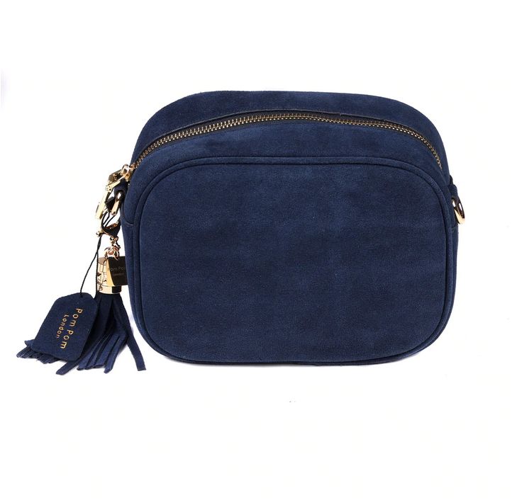Knightsbridge Suede Bag w/Tassel Navy