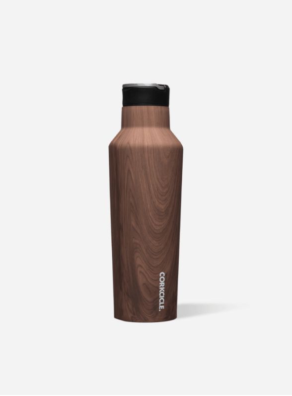 20 oz Sport Canteen Walnut Wood