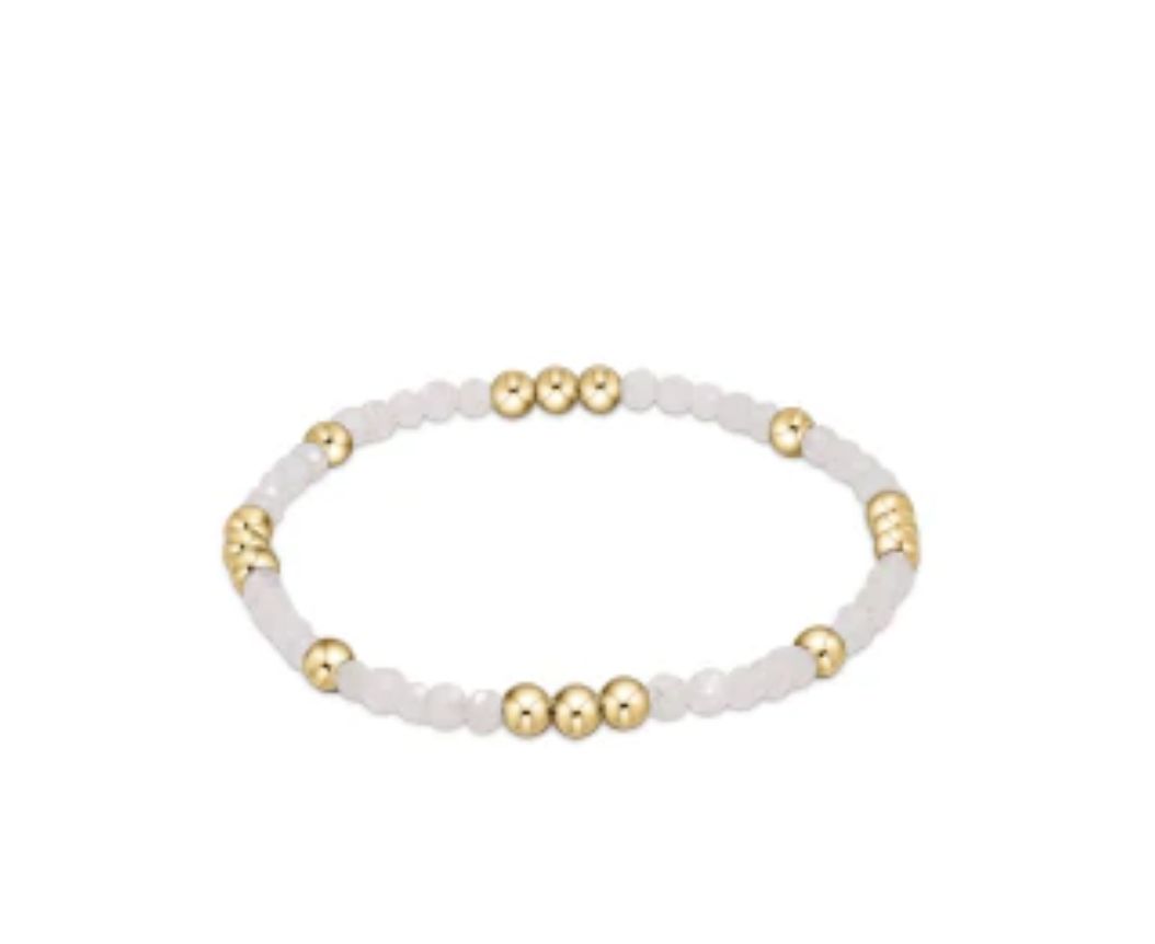 Worthy Pattern 3mm Bead Bracelet Bracelet Moonstone