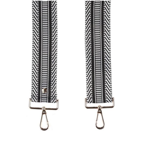 Pom Pom Strap Black &amp; White Mix
