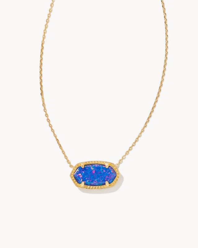 Necklace Elisa Gold Indigo Opal