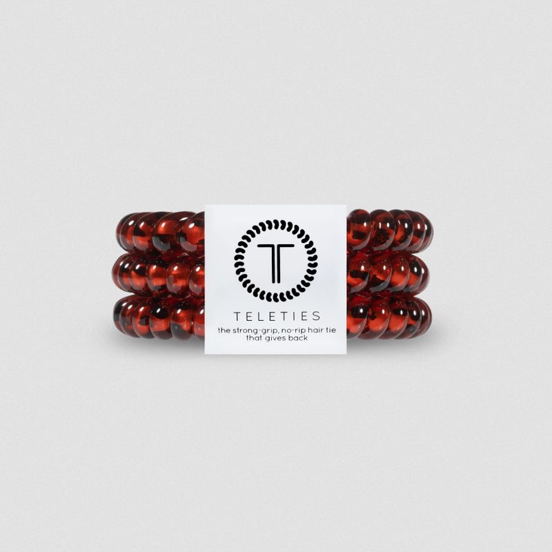 3 Pack Spiral Hair Tie Coils Small Tortoise