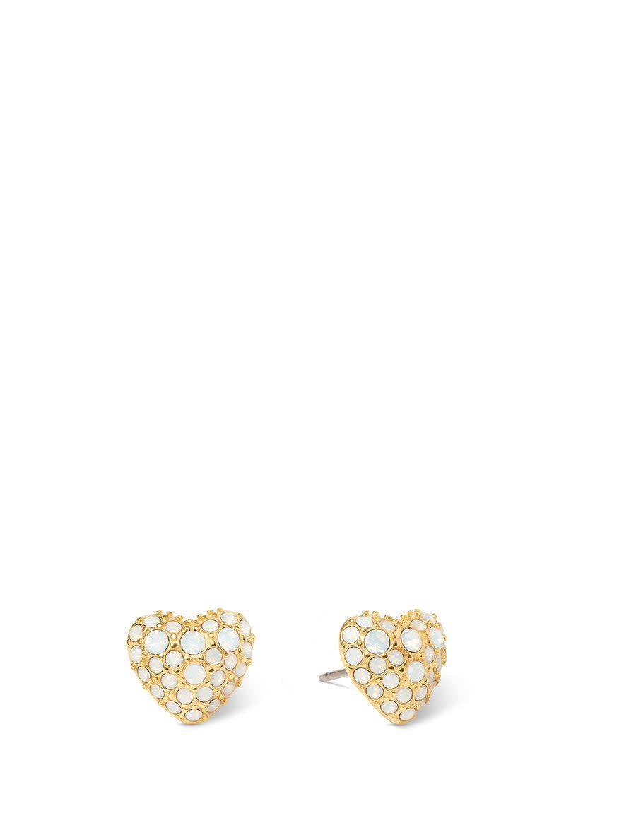 Delicate Bursting Heart Stud Earrings| Gold