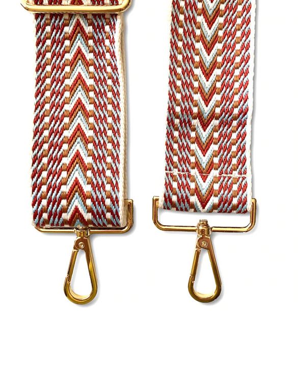 Pom Pom Strap Crimson Tribal