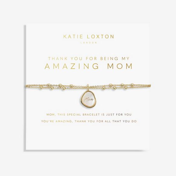 Thank You For Being My Amazing Mom - Gold Bracelet