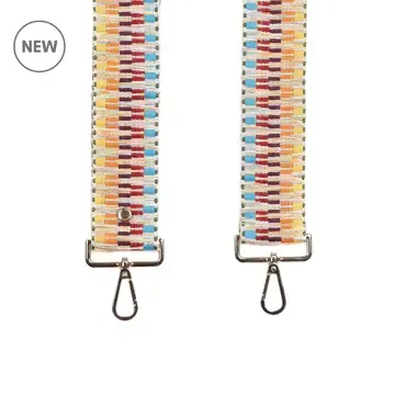 Pom Pom Strap Mixed Twill