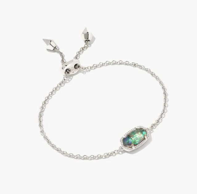 Elaina Bracelet Rhodium Lilac Abalone