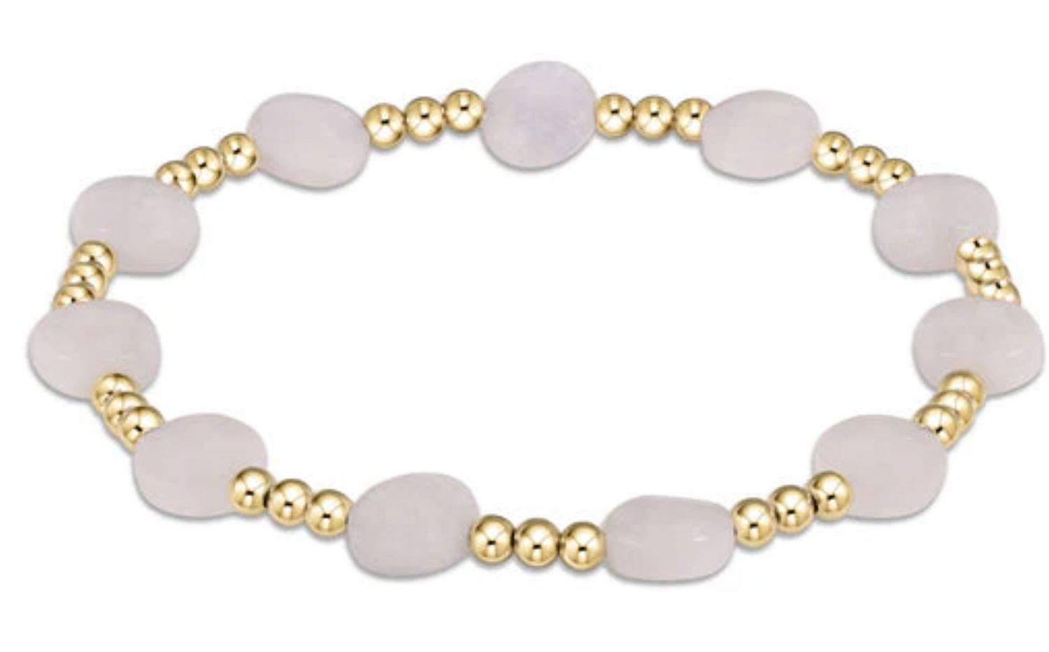 Admire Gold 3mm Bead Bracelet Moonstone