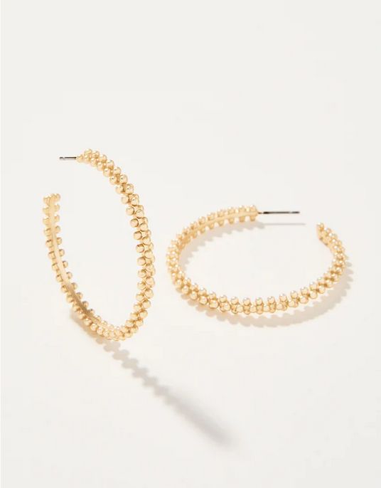 Telfair Hoop Earrings 40mm Gold