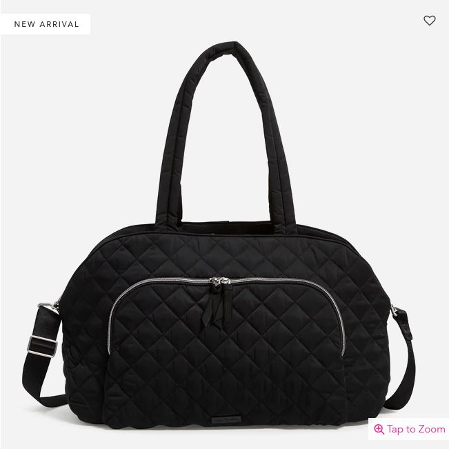Weekender Travel Bag : Classic Black Perfotrmance Twill