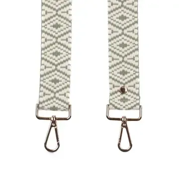 Pom Pom Strap Green Aztec