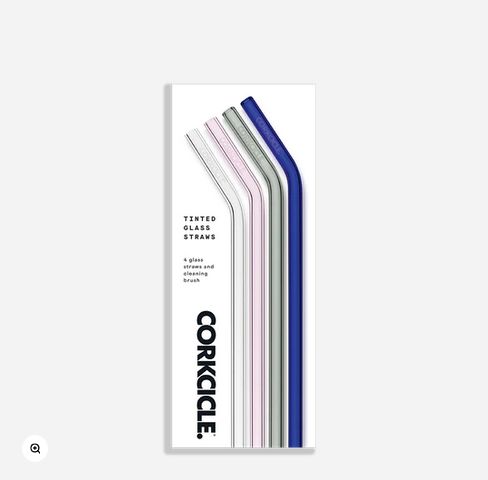 Glass Straw Set Multicolor