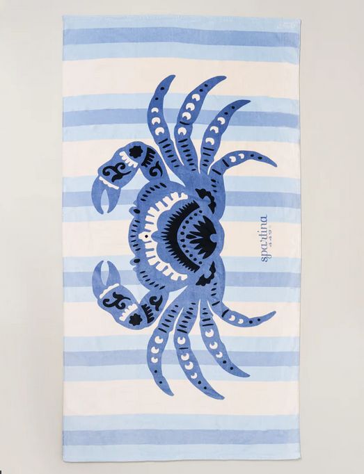 Beach Towel Blue Crab