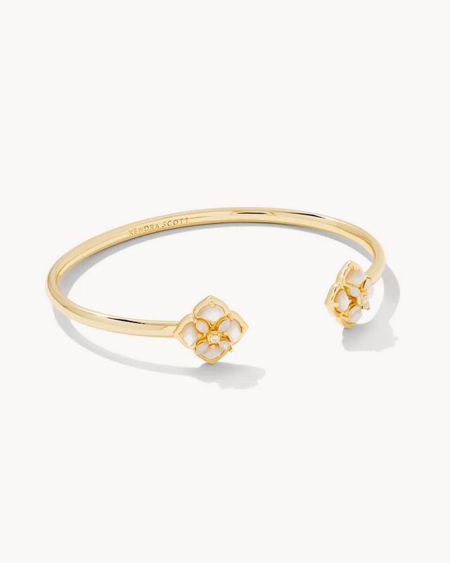 Cuff Bracelet Dira Stone Gold Ivory Mix