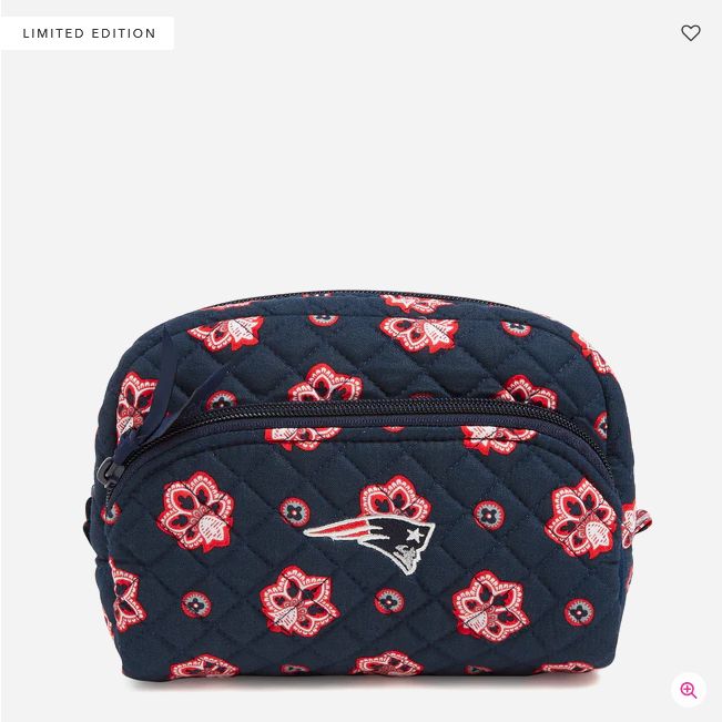 Medium Cosmetic: Nautical Blue/Red Bandana w/ New England Patriots