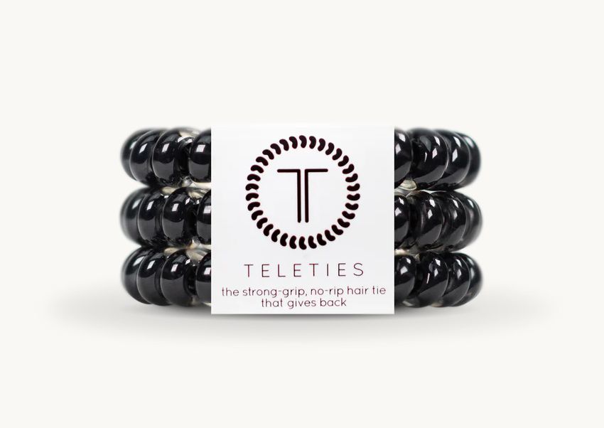 3 Pack Hair Ties Large Jet Black