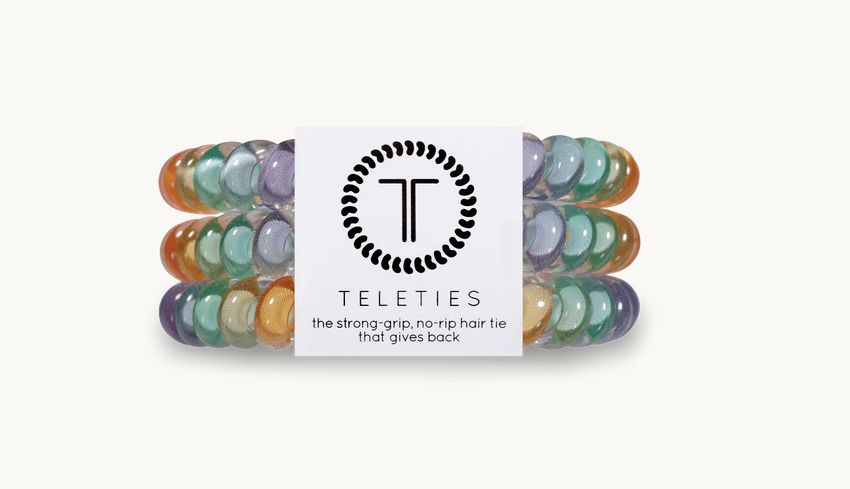 3 Pack Hair Ties Small Rainbow Road