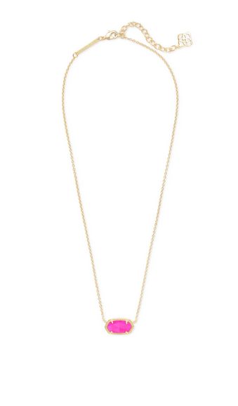 Elisa Necklace Gold Magenta
