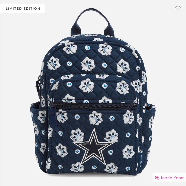 Small Backpack: Blue/Gray Bandana w/Dallas Cowboys