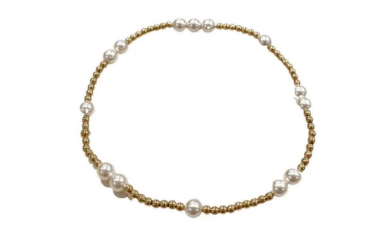 Hope Unwritten Gold 4mm Bead Bracelet Pearl