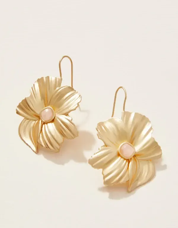 Poppy Earrings White Gold