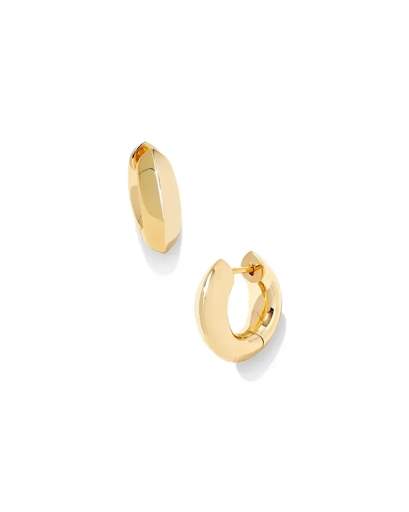 Mikki Huggie Earring Gold Polished Metal