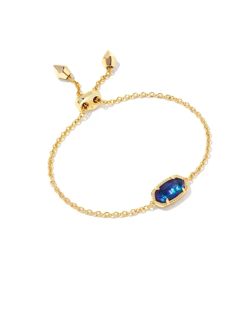 Elaina Bracelet Gold Navy Abalone
