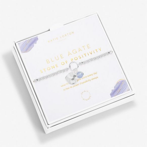 Bracelet Spirit Stones Blue Agate Silver