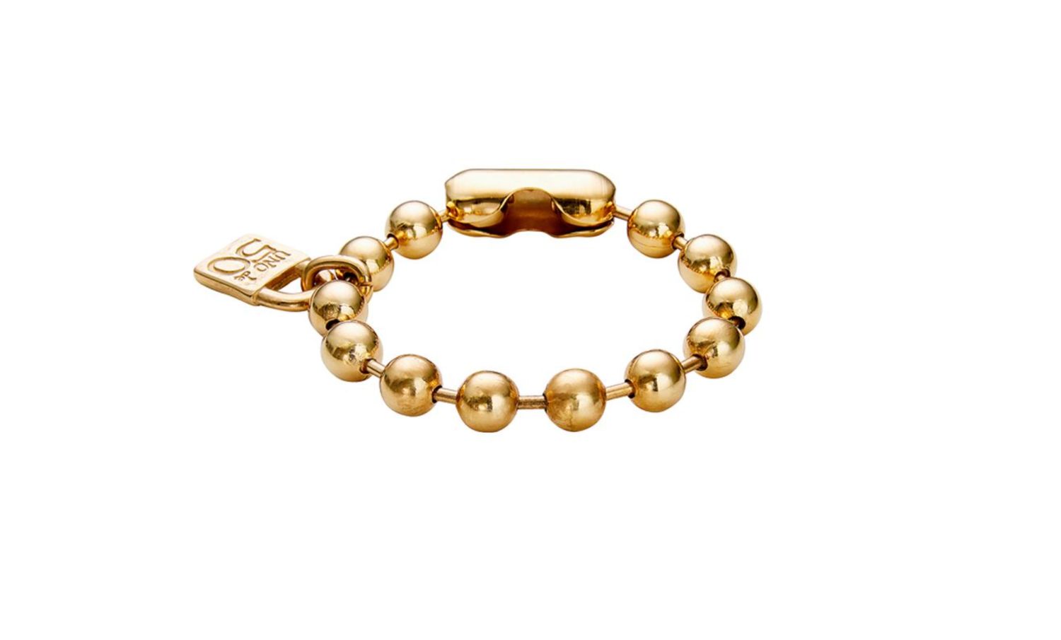 Snowflake Ball Chain Bracelet Gold